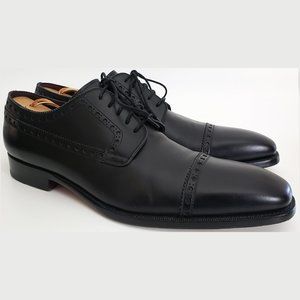 MAGNANNI Perforated Cap Toe Dress Shoes BLACK 11